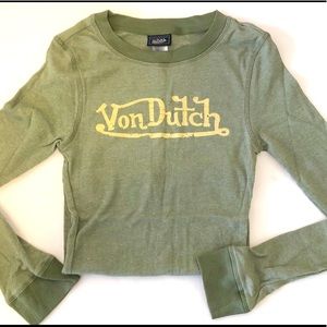 NWT Von Dutch ribbed tee.